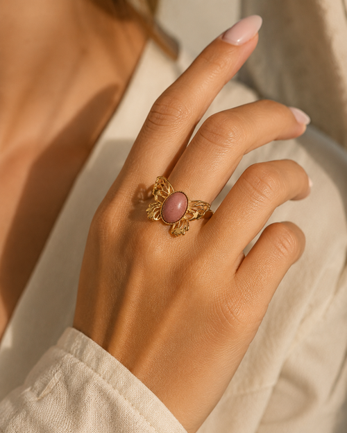 Bague Papillon Rosée