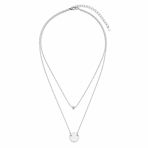 Collier Double Chaîne Médaille