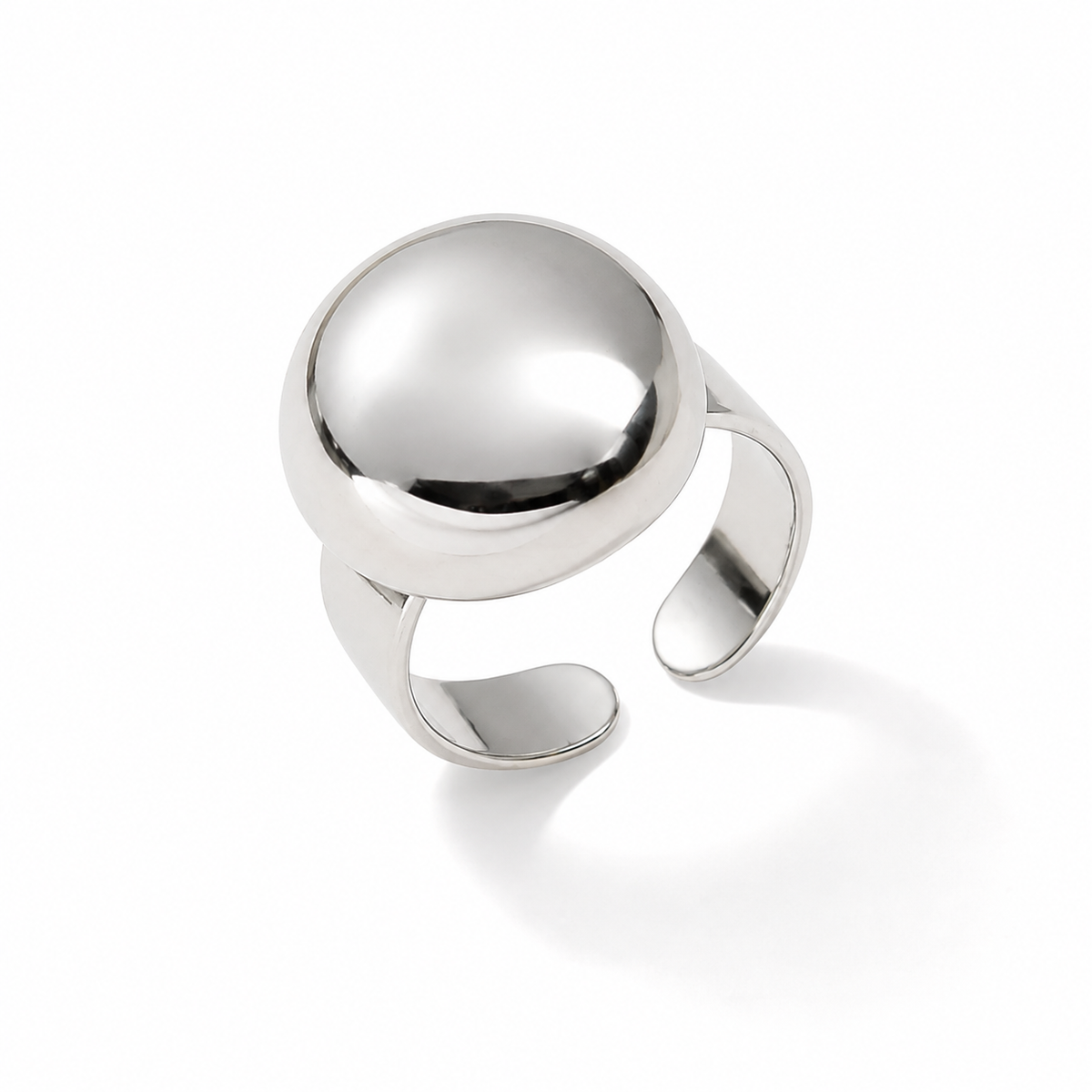 Bague Sphère Argentée
