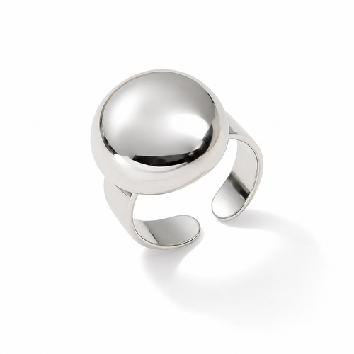 Bague Sphère Argentée