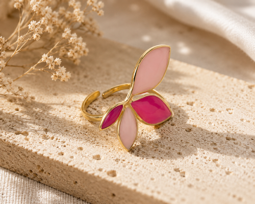 Bague Pétales Rosés