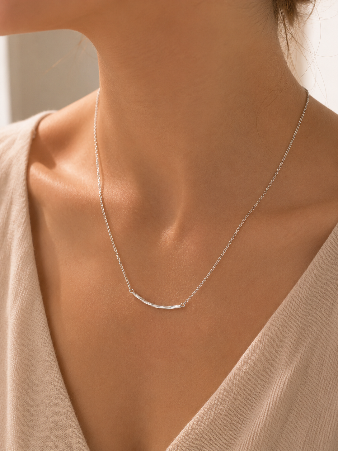 Collier Barre Ondulée