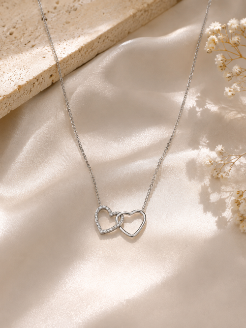 Collier Cœurs Entrelacés