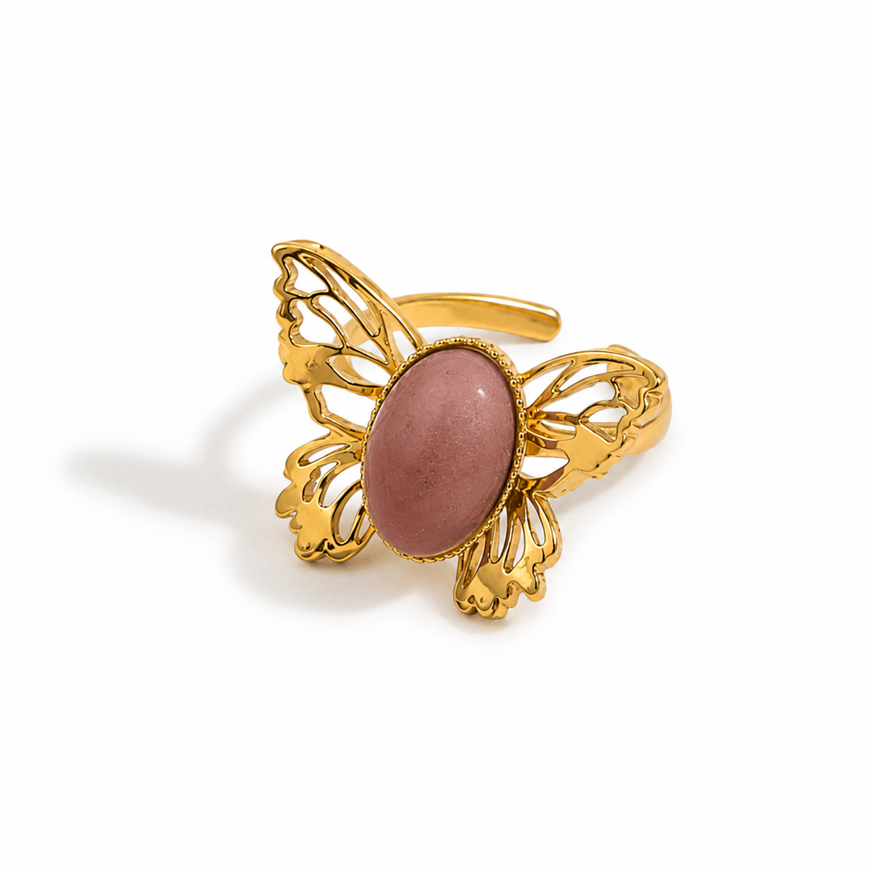 Bague Papillon Rosée