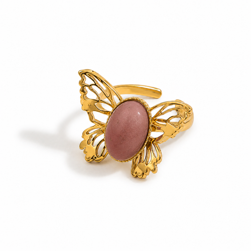 Bague Papillon Rosée