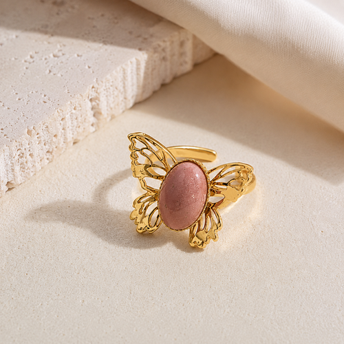 Bague Papillon Rosée