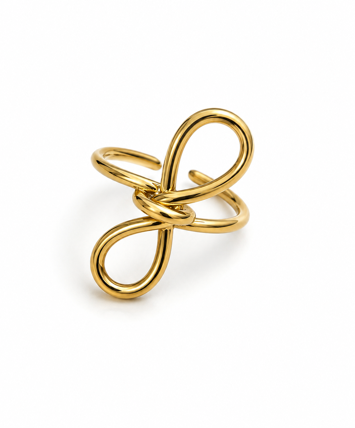 Bague Nœud Infini Dorée