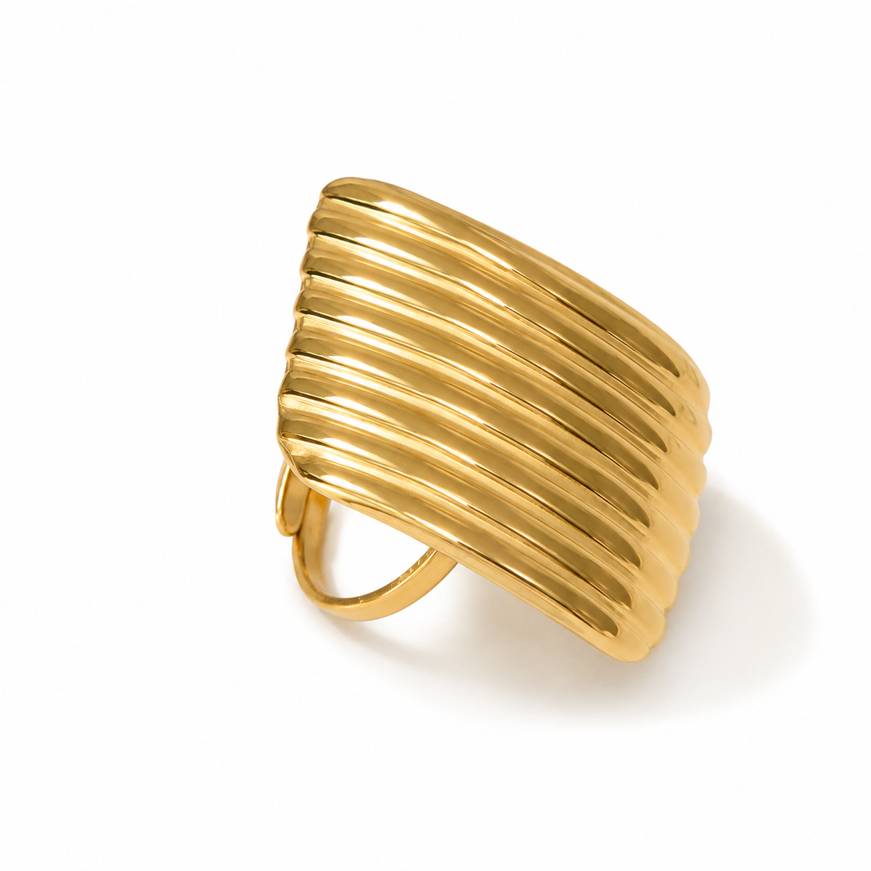 Bague Ondulations Dorées