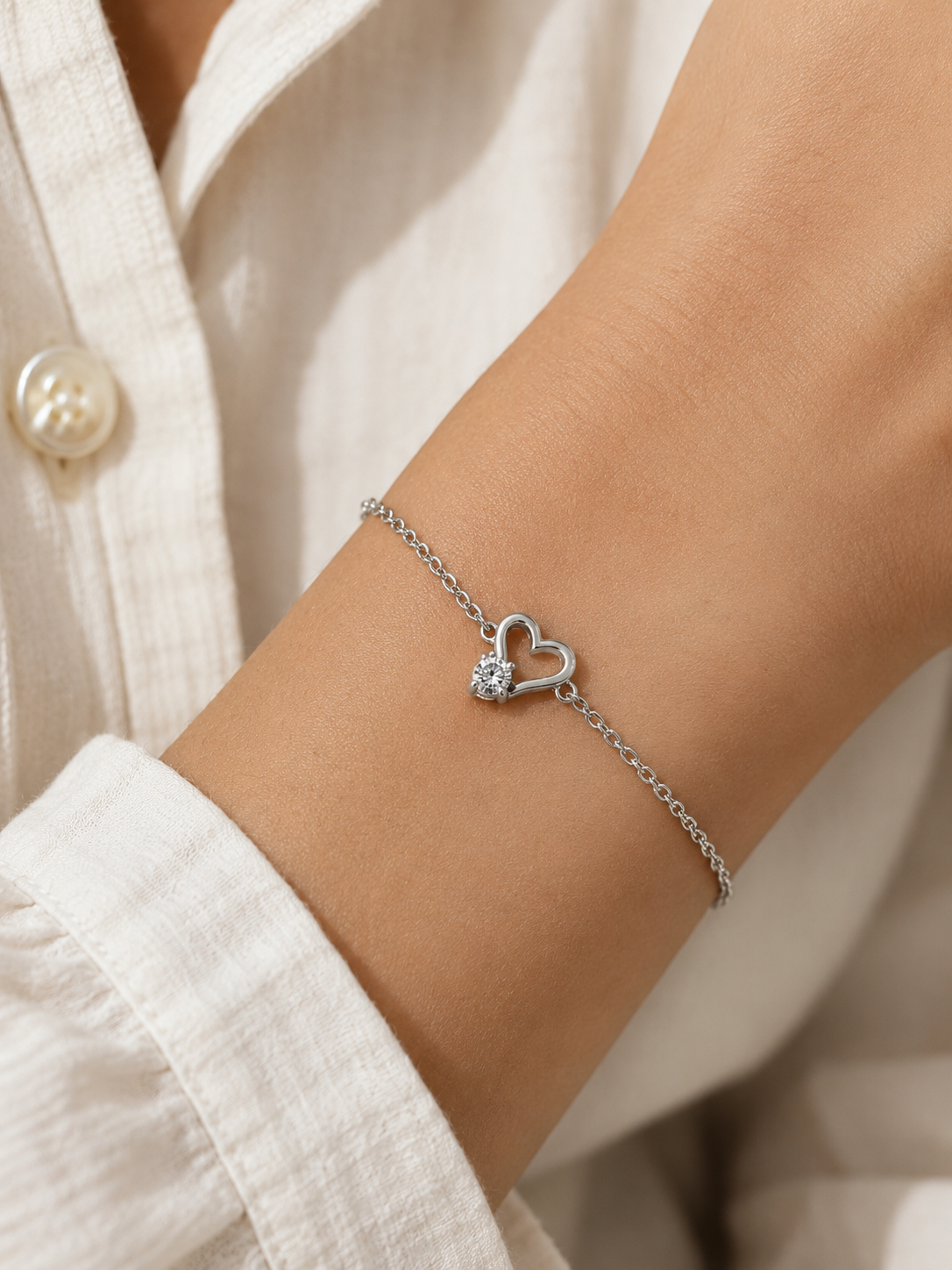 Bracelet Cœur Éclat