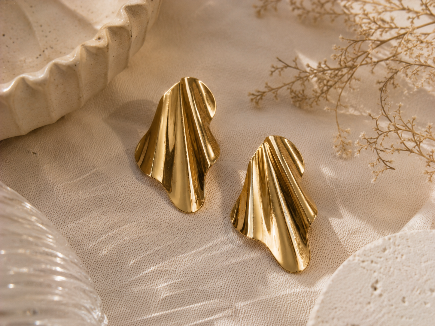 BOUCLES D'OREILLES ONDULÉES