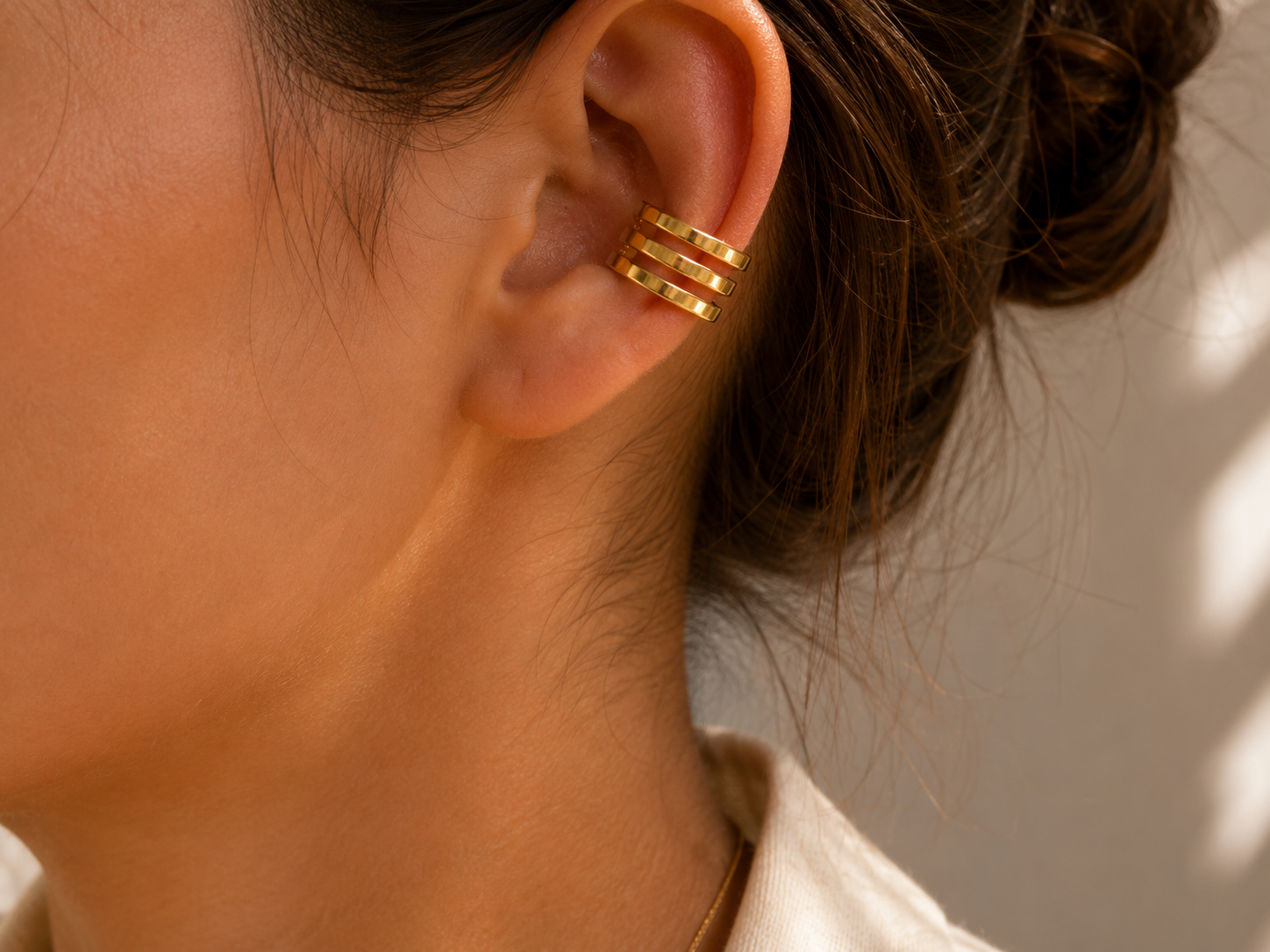 EARCUFF TRIPLE ANNEAUX
