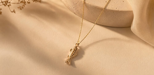 COLLIER POISSON KOÏ DORÉ
