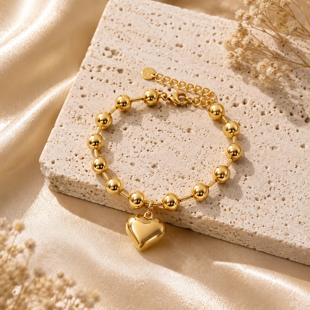 BRACELET CŒUR PERLÉ