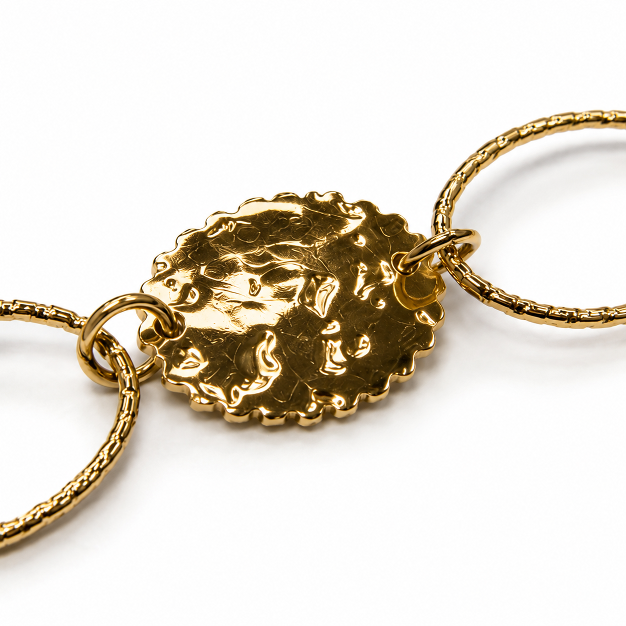 Collier Médaille Martelée