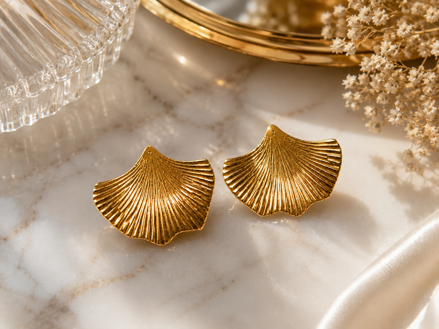 BOUCLES D'OREILLES FEUILLE