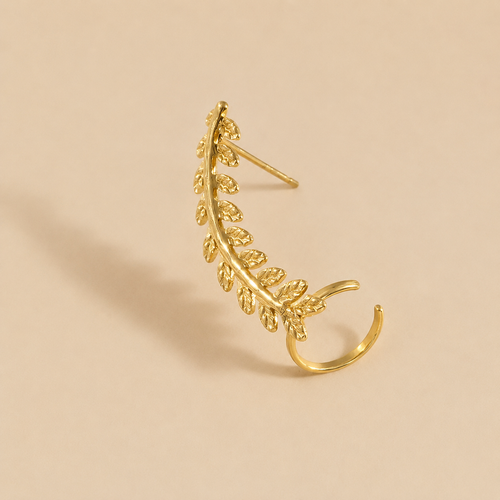 EARCUFF FEUILLES TEXTURÉES