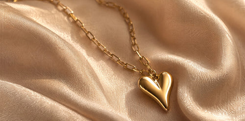 COLLIER CŒUR DORÉ