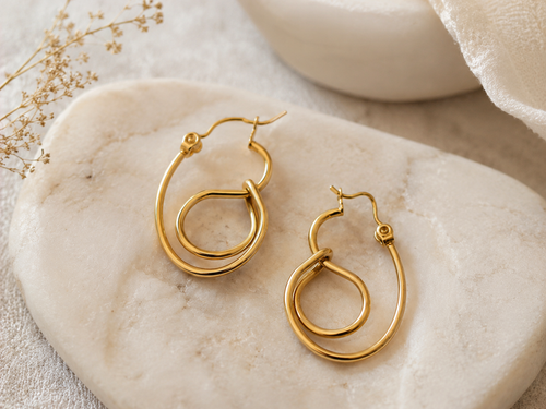 BOUCLES D'OREILLES CRÉOLES FLUIDES