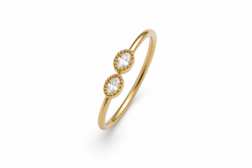 Bague Duo Strass