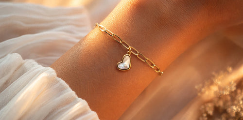 BRACELET CŒUR NACRÉ
