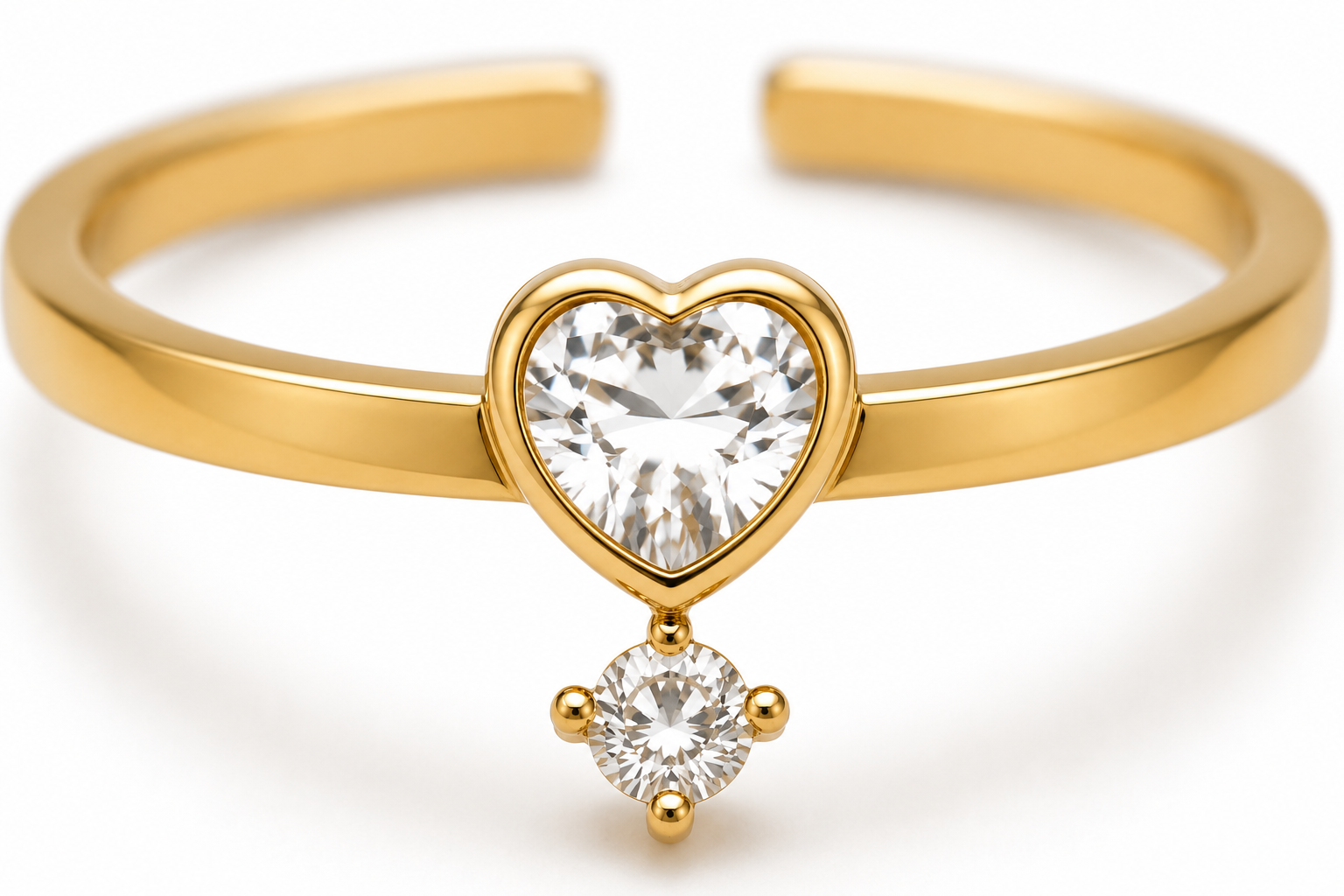 Bague Cœur Suspendu