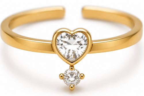 Bague Cœur Suspendu