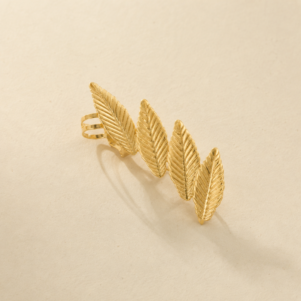 EARCUFF FEUILLAGE STRUCTURÉ