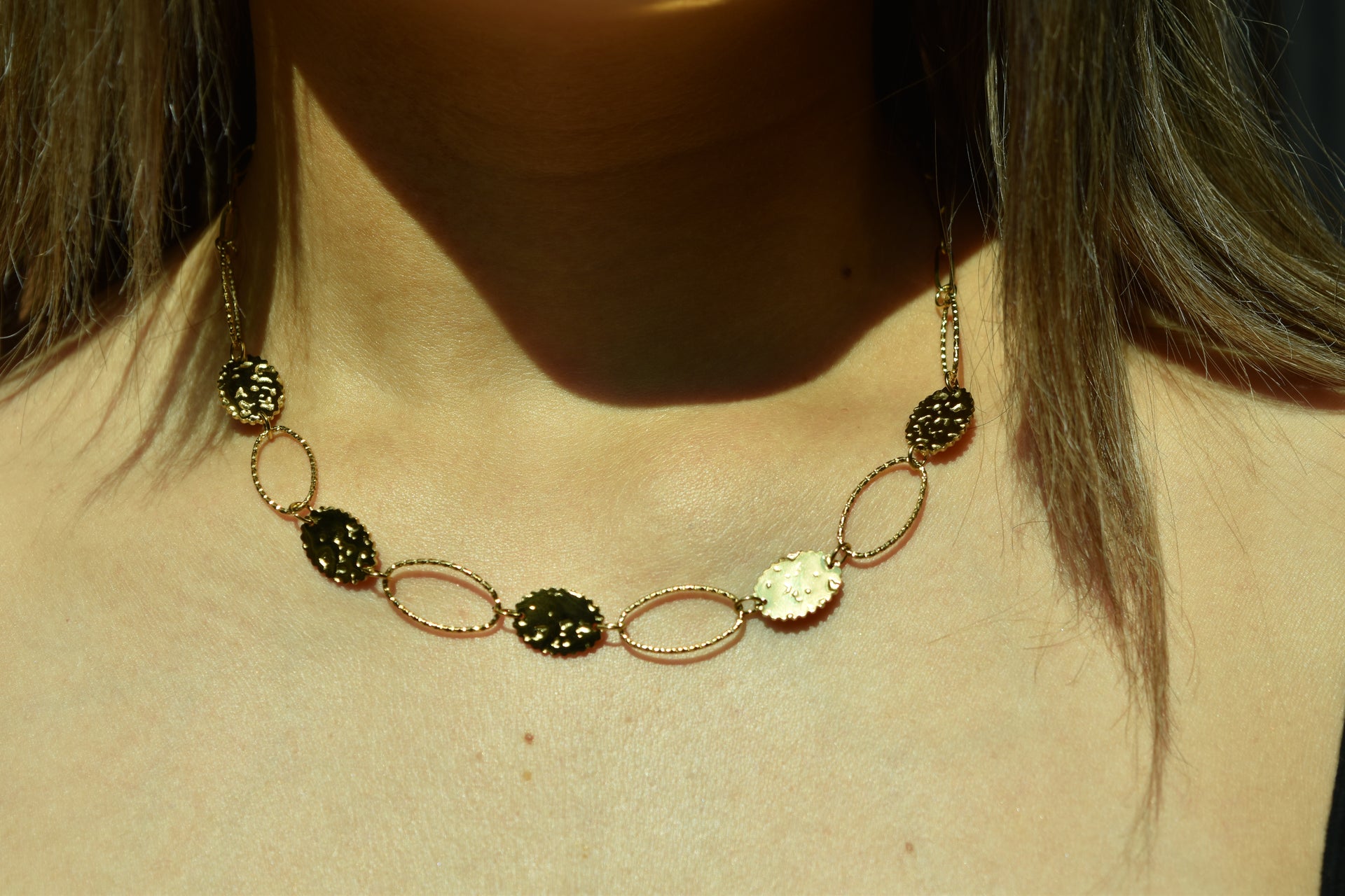 Collier Médaille Martelée