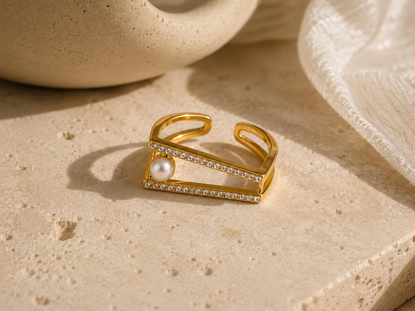 BAGUE PERLE ÉCLAT