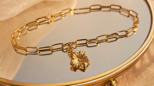 BRACELET FLEUR DORÉE