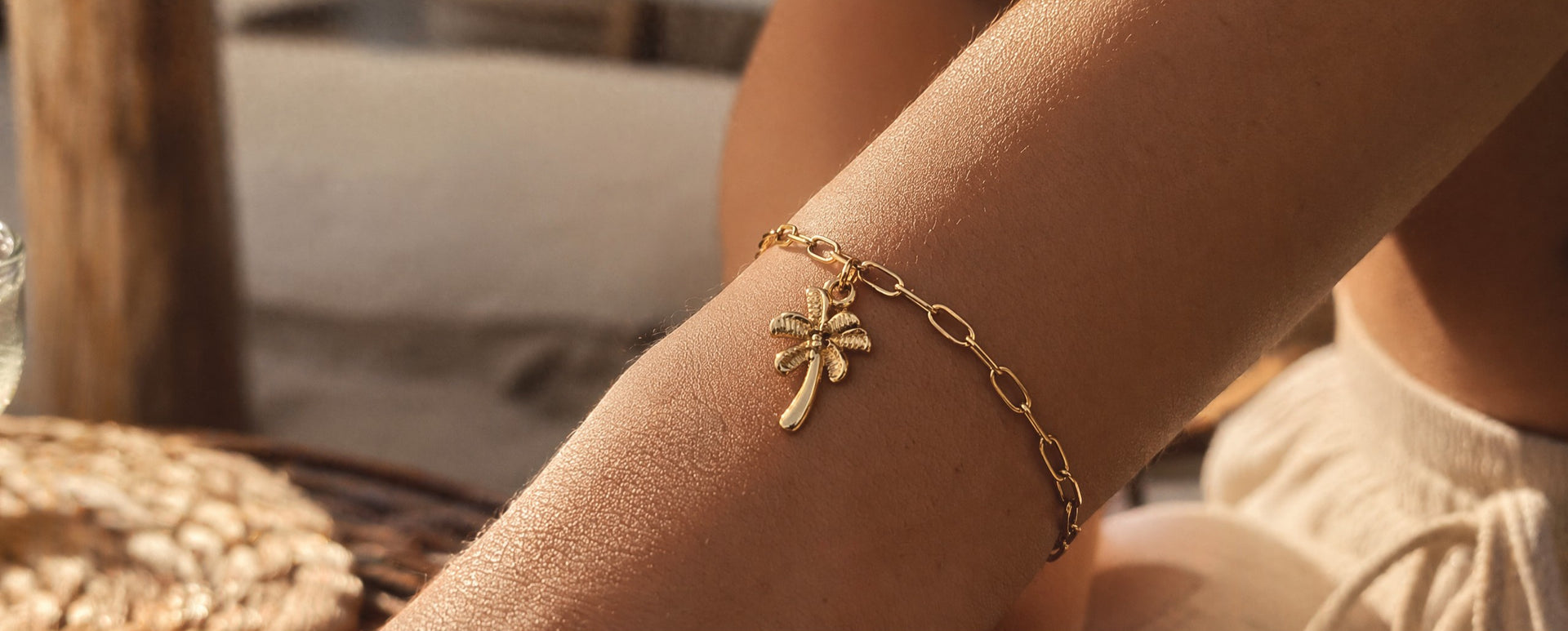 BRACELET PALMIER DORÉ