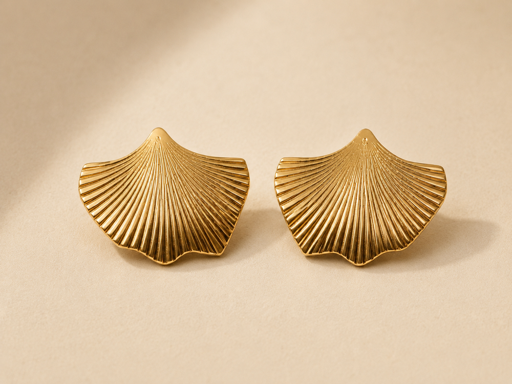 BOUCLES D'OREILLES FEUILLE