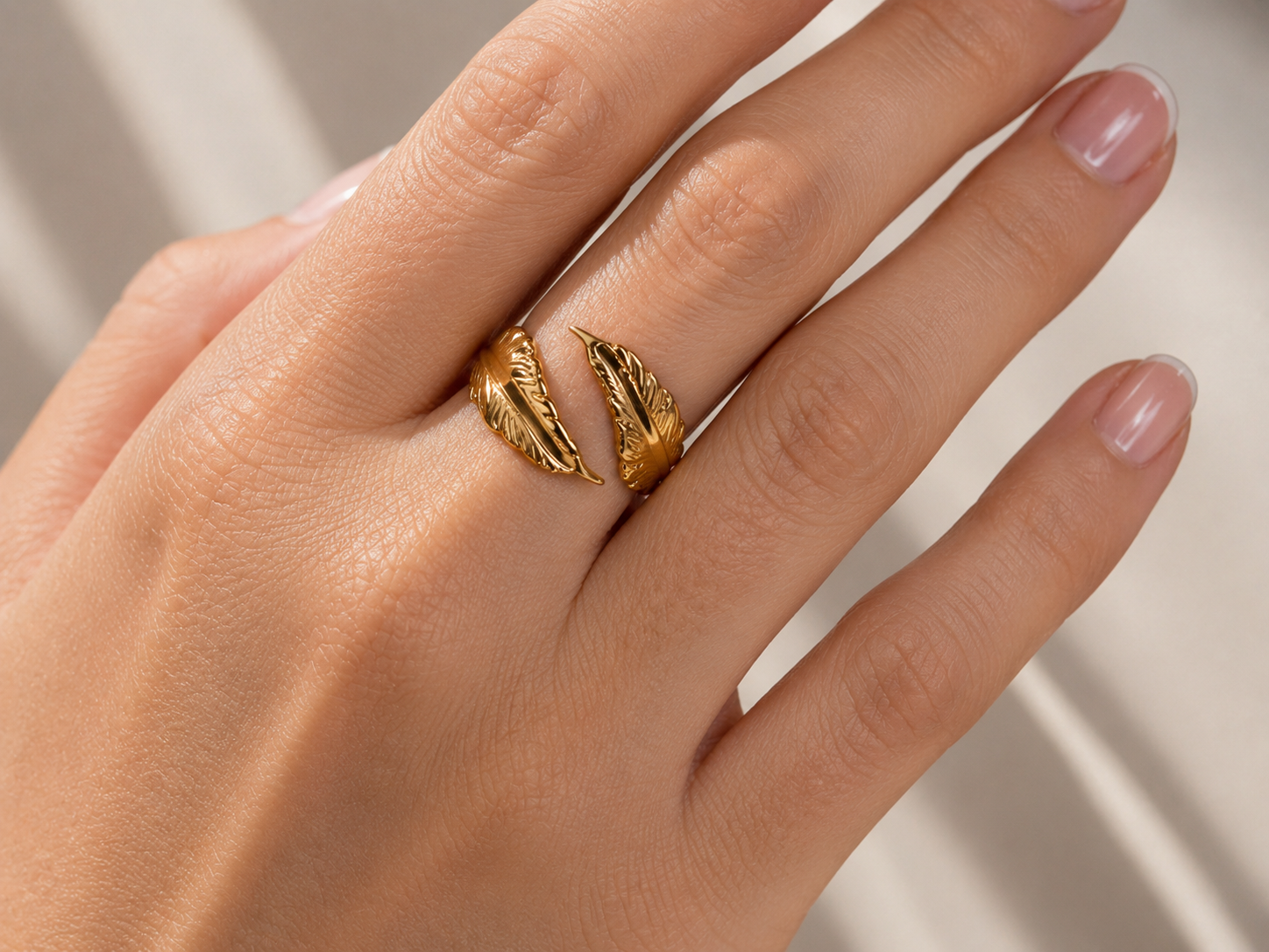 BAGUE FEUILLE