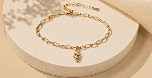 BRACELET COQUILLAGE DORÉ