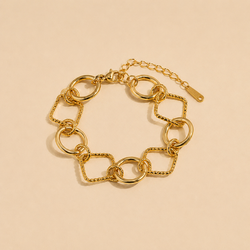 BRACELET MAILLONS GÉOMÉTRIQUES