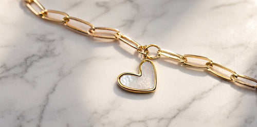 BRACELET CŒUR NACRÉ