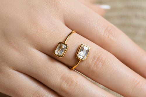 Bague Duo Émeraude
