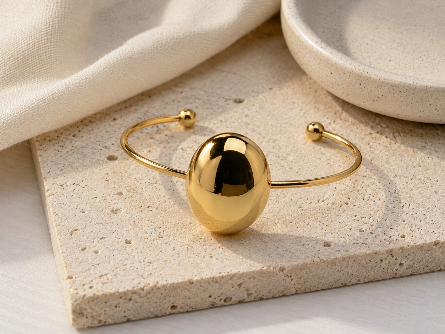 BRACELET JONC OVALE
