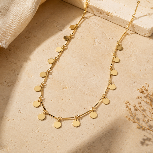 COLLIER PIÈCES DORÉES