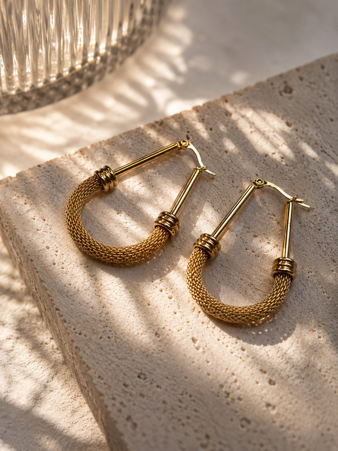BOUCLES D'OREILLES CRÉOLES TEXTURÉES