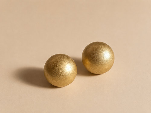 BOUCLES D’OREILLES SPHÈRES TEXTURÉES