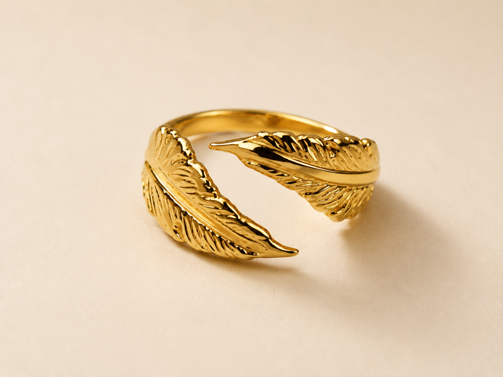 BAGUE FEUILLE