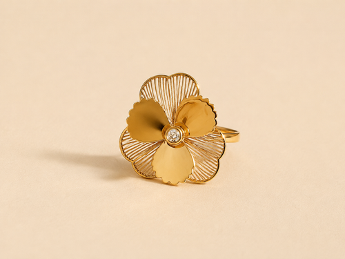 BAGUE FLEUR AJOURÉE