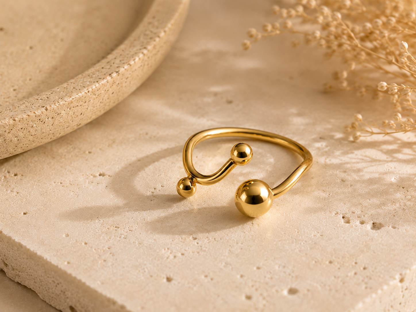 BAGUE TRIPLE SPHÈRES