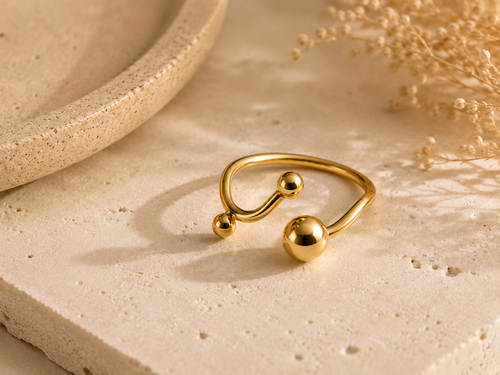 BAGUE TRIPLE SPHÈRES