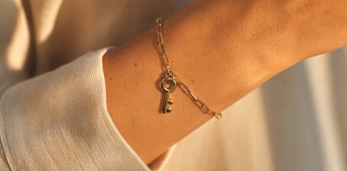 BRACELET CLÉ DORÉE