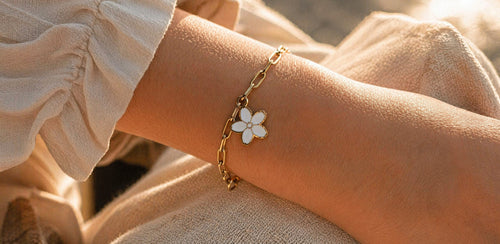 BRACELET FLEUR BLANCHE