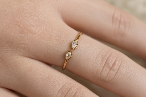 Bague Duo Strass