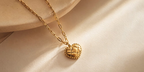 COLLIER CŒUR MATELASSÉ