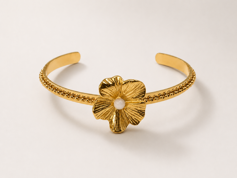 BRACELET JONC FLEUR